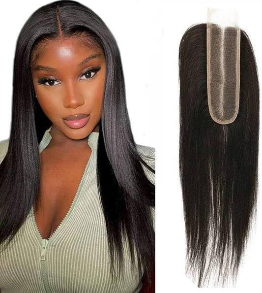 Brazilian Silky Straight 2x6 Transparent Closure